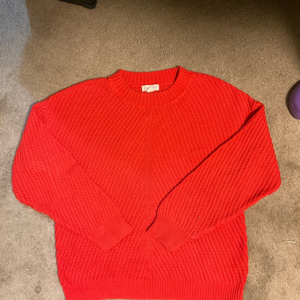 Treasure & Bond Vibrant Red Knit Top